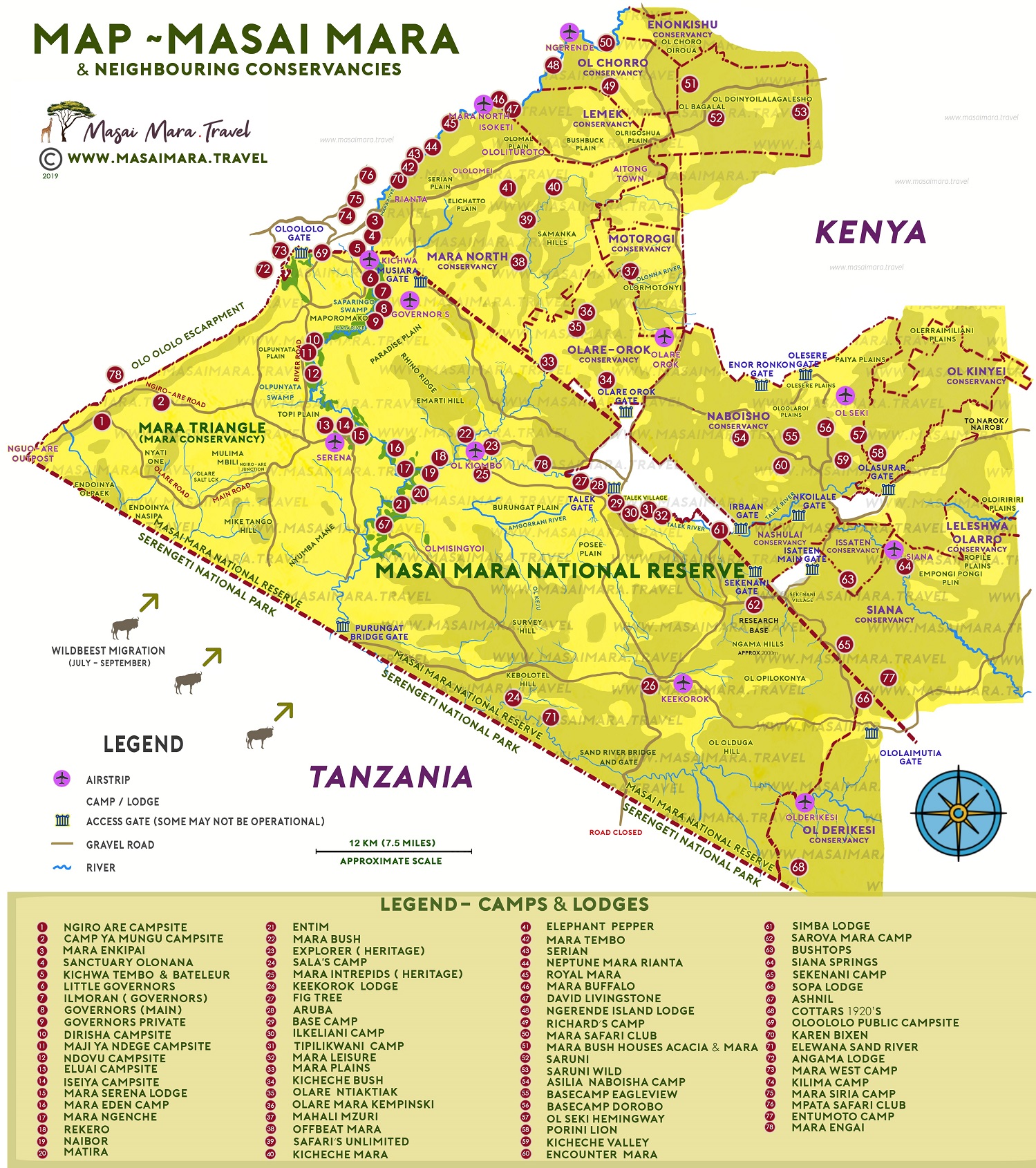 Maasai Mara Map 